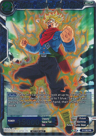 Trunks, Hope of the Saiyans (Series 7 Super Dash Pack) (P-135) [Promotion Cards] | Fandemonia Ltd