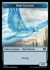 Treasure // Bird Illusion Double-Sided Token [Commander Masters Tokens] | Fandemonia Ltd