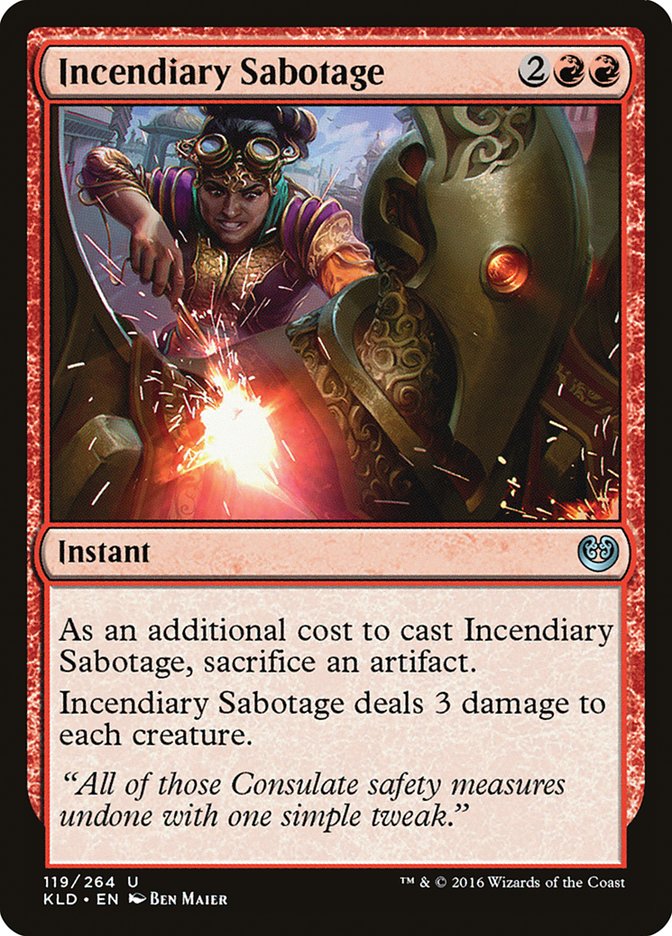 Incendiary Sabotage [Kaladesh] | Fandemonia Ltd