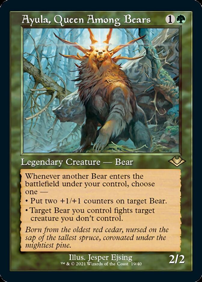 Ayula, Queen Among Bears (Retro Foil Etched) [Modern Horizons] | Fandemonia Ltd