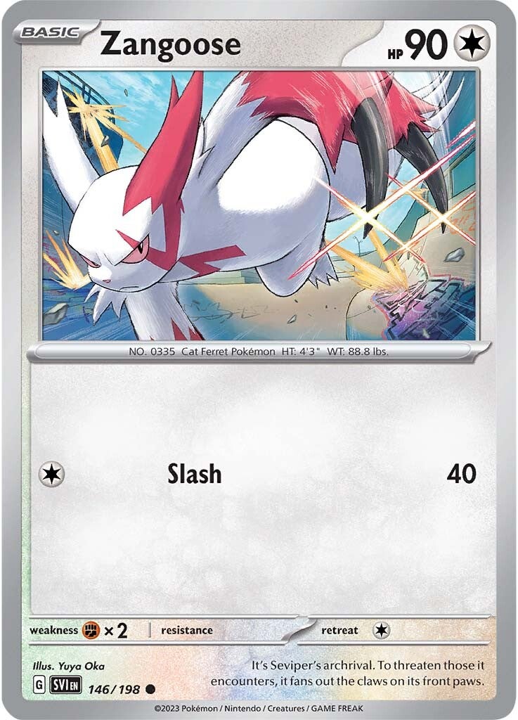 Zangoose (146/198) [Scarlet & Violet: Base Set] | Fandemonia Ltd