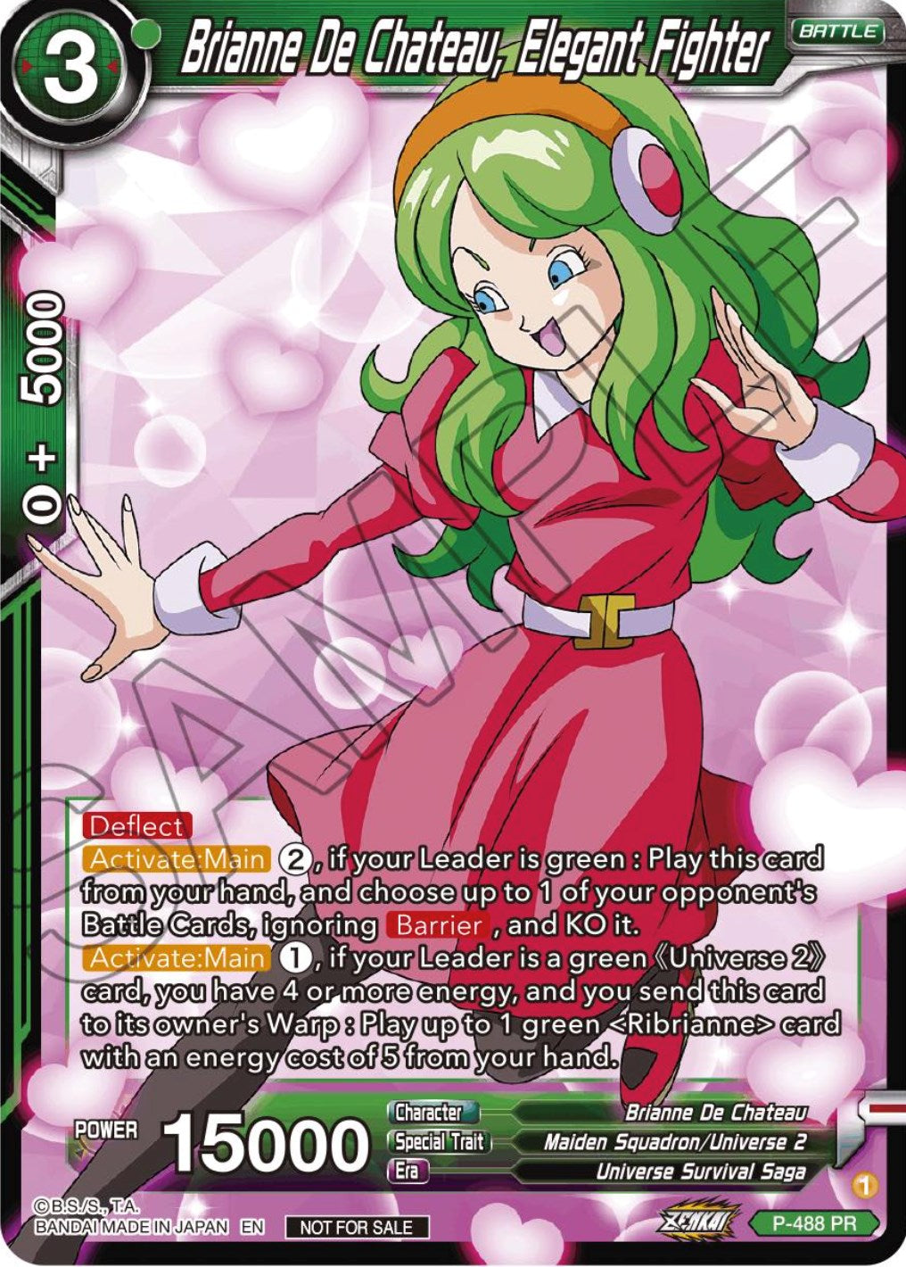 Brianne De Chateau, Elegant Fighter (Zenkai Series Tournament Pack Vol.3) (P-488) [Tournament Promotion Cards] | Fandemonia Ltd