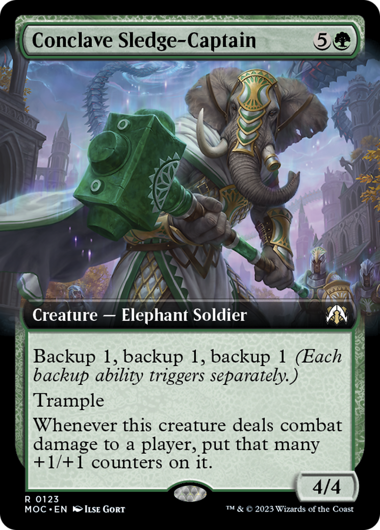 Conclave Sledge-Captain (Extended Art) [March of the Machine Commander] | Fandemonia Ltd