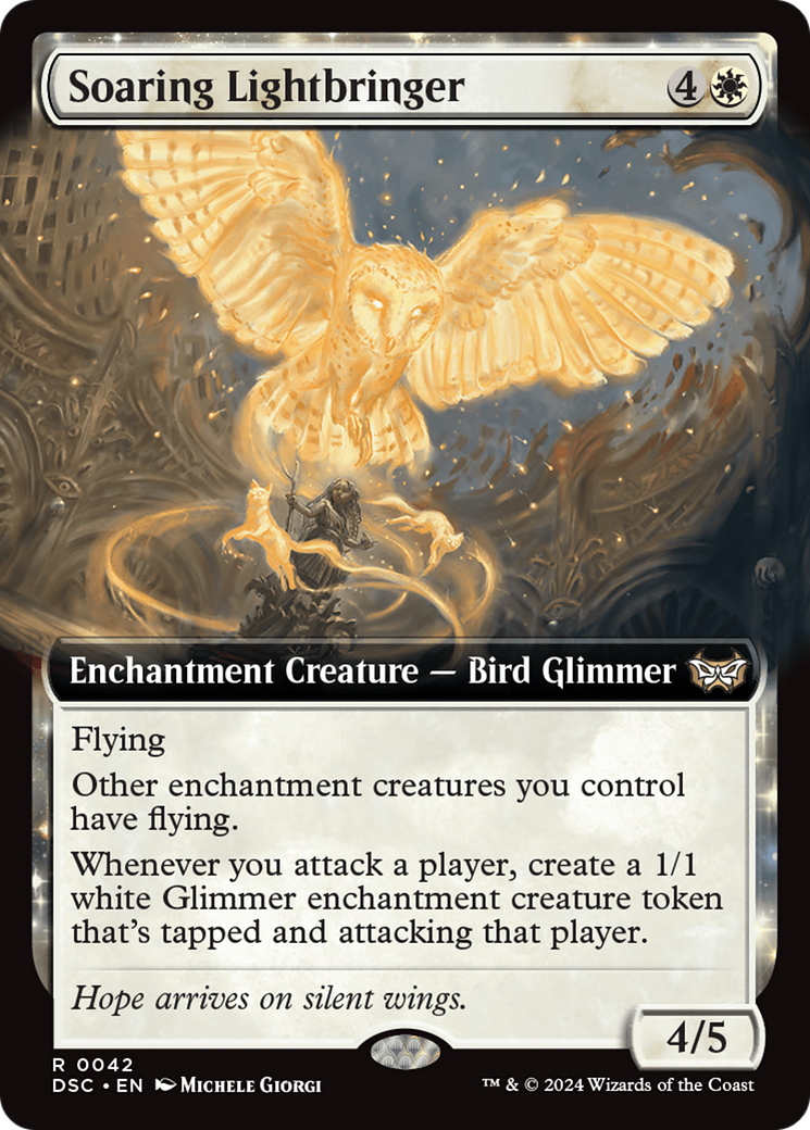 Soaring Lightbringer (Extended Art) [Duskmourn: House of Horror Commander] | Fandemonia Ltd