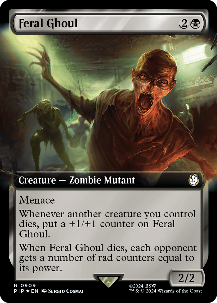 Feral Ghoul (Extended Art) (Surge Foil) [Fallout] | Fandemonia Ltd