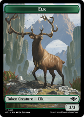 Mercenary // Elk Double-Sided Token [Outlaws of Thunder Junction Tokens] | Fandemonia Ltd