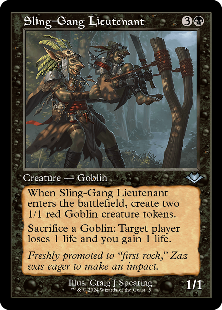 Sling-Gang Lieutenant (Retro) [Modern Horizons] | Fandemonia Ltd