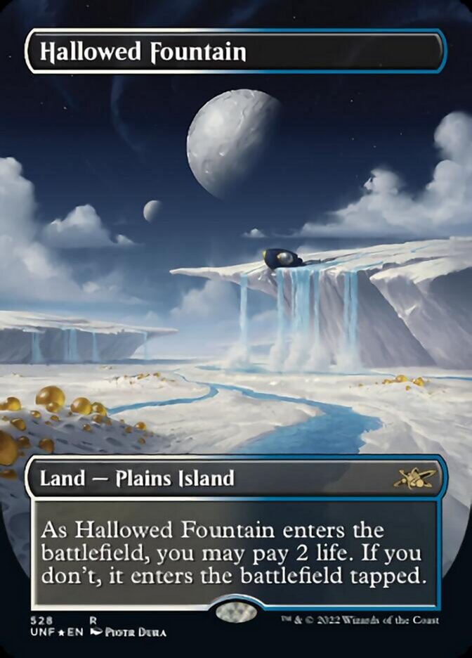 Hallowed Fountain (Borderless) (Galaxy Foil) [Unfinity] | Fandemonia Ltd