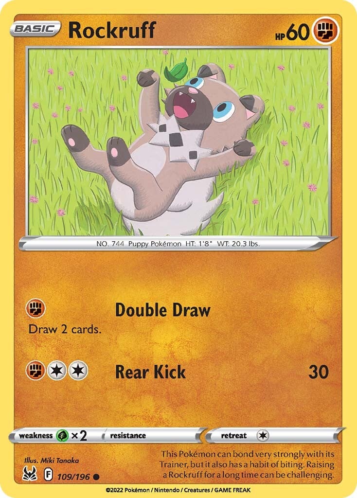 Rockruff (109/196) [Sword & Shield: Lost Origin] | Fandemonia Ltd