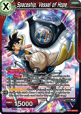 Spaceship, Vessel of Hope (BT17-003) [Ultimate Squad] | Fandemonia Ltd