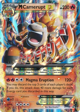 M Camerupt EX (XY198) (Jumbo Card) [XY: Black Star Promos] | Fandemonia Ltd