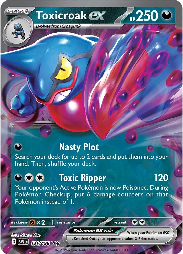 Toxicroak ex (131/198) [Scarlet & Violet: Base Set] | Fandemonia Ltd