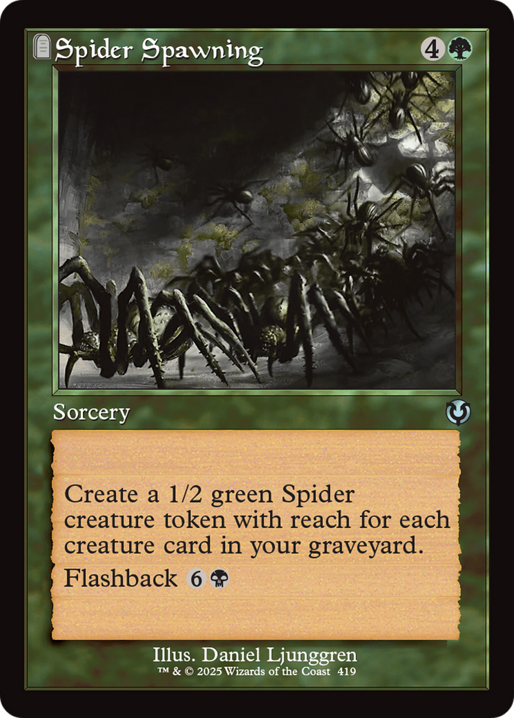 Spider Spawning (Retro Frame) [Innistrad Remastered] | Fandemonia Ltd