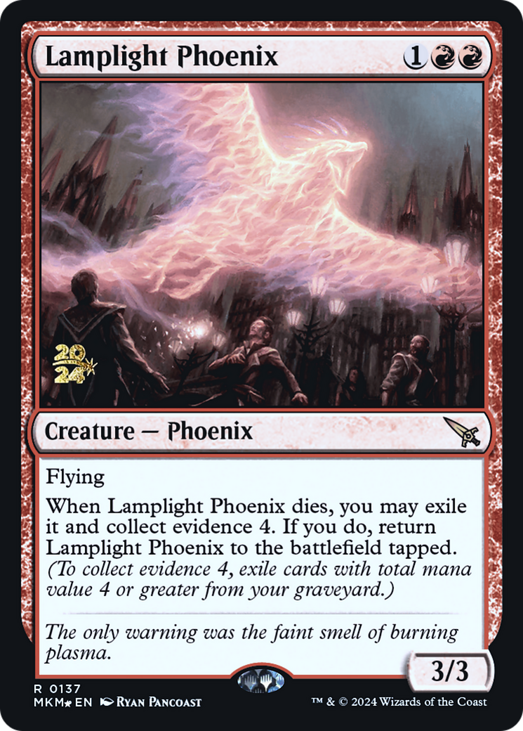 Lamplight Phoenix [Murders at Karlov Manor Prerelease Promos] | Fandemonia Ltd