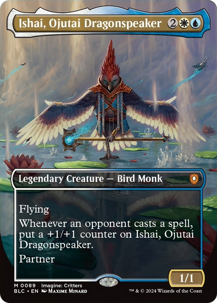 Ishai, Ojutai Dragonspeaker (Borderless) [Bloomburrow Commander] | Fandemonia Ltd