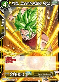 Kale, Uncontrollable Rage (Divine Multiverse Draft Tournament) (DB2-102) [Tournament Promotion Cards] | Fandemonia Ltd