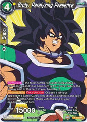 Broly, Paralyzing Presence (Broly Pack Vol. 3) (P-111) [Promotion Cards] | Fandemonia Ltd