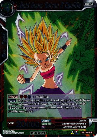 Bold Super Saiyan 2 Caulifla (Event Pack 2 - 2018) (TB1-012) [Promotion Cards] | Fandemonia Ltd