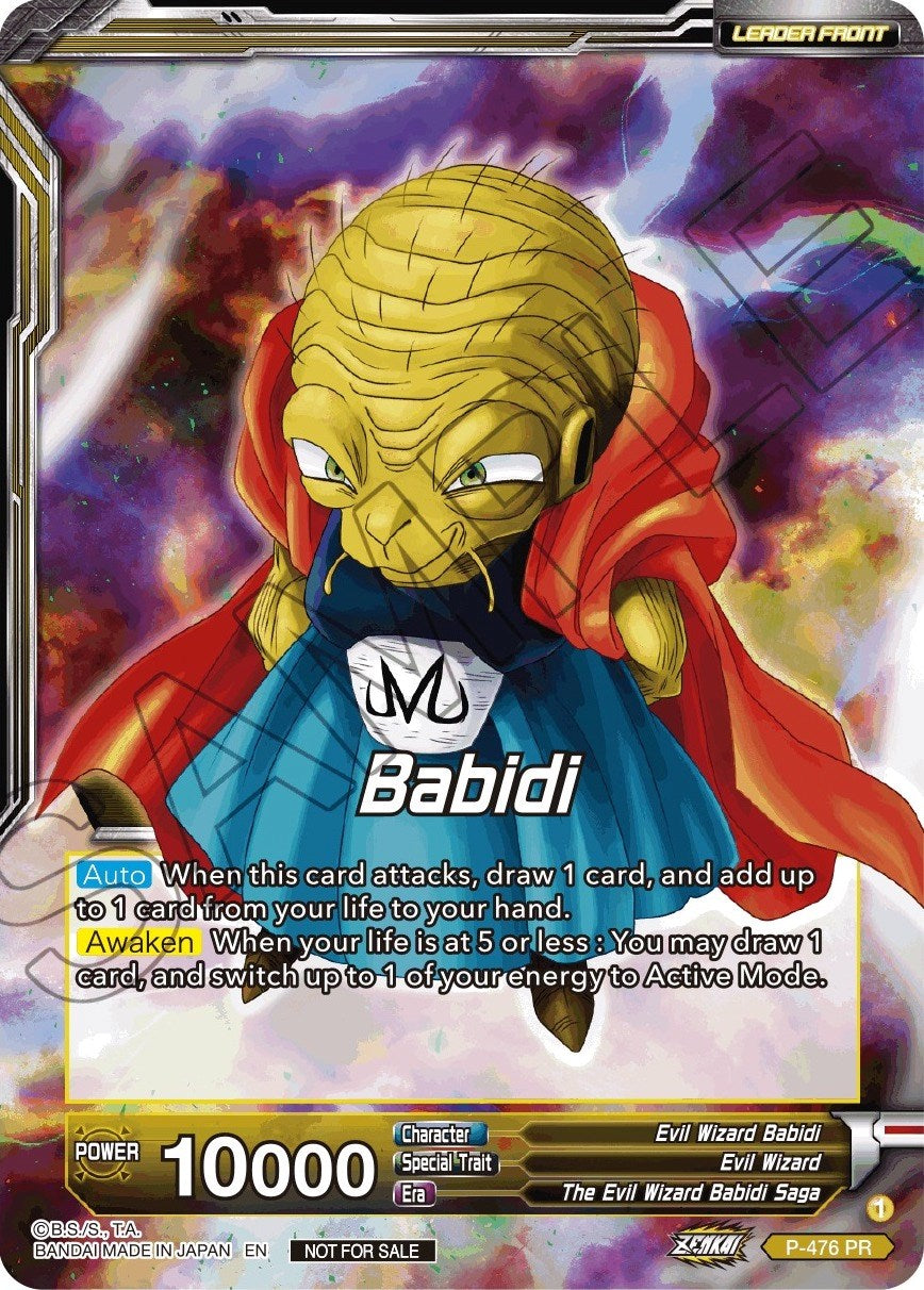 Babidi // Babidi, Insidious Reckoning (Silver Foil) (P-476) [Tournament Promotion Cards] | Fandemonia Ltd
