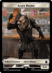 Alien Rhino // Cyberman Double-Sided Token [Doctor Who Tokens] | Fandemonia Ltd