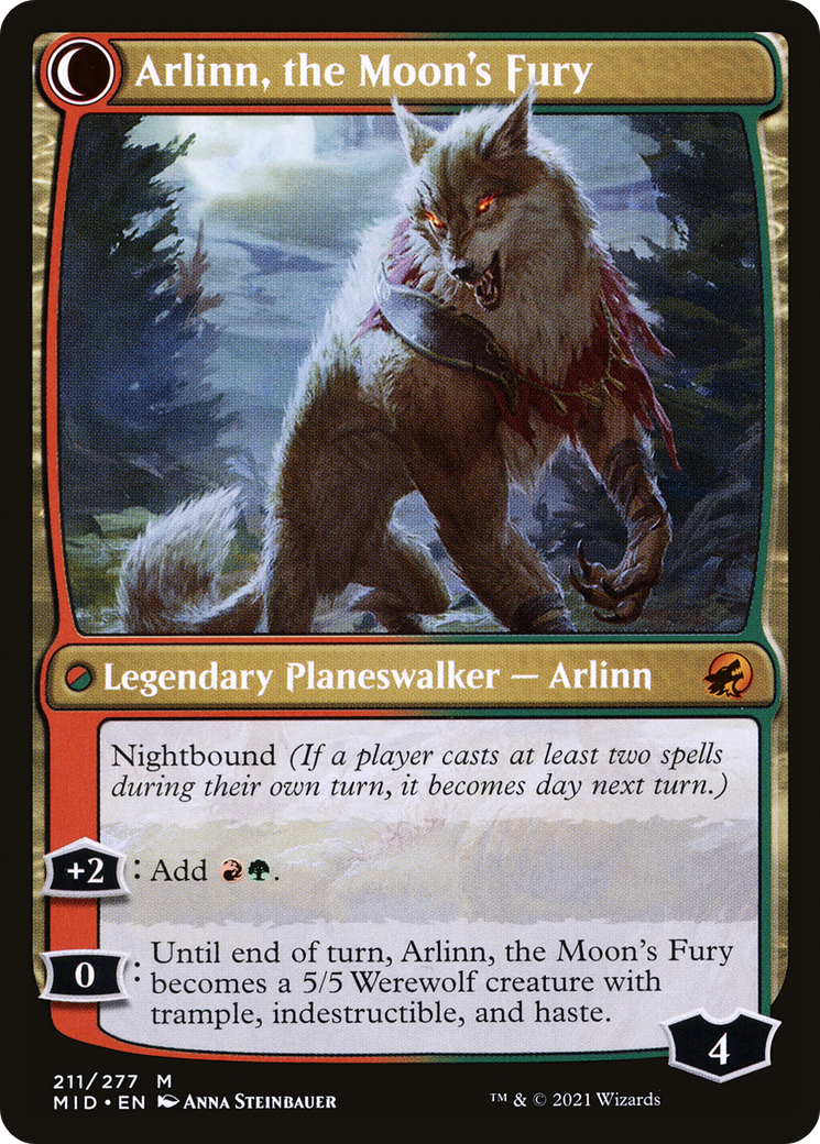 Arlinn, the Pack's Hope // Arlinn, the Moon's Fury [Secret Lair: From Cute to Brute] | Fandemonia Ltd