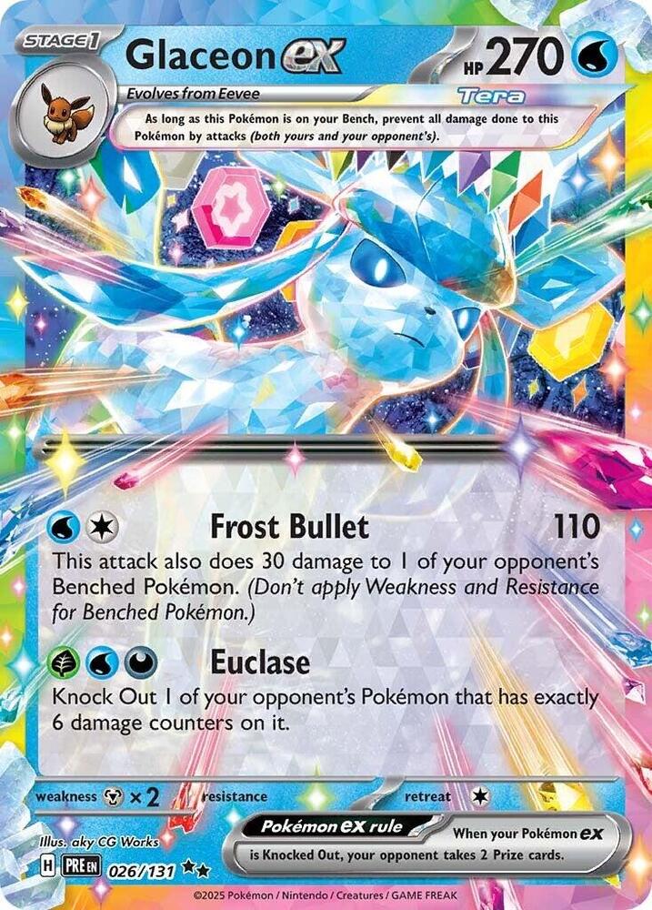 Glaceon ex (026/131) [Scarlet & Violet: Prismatic Evolutions] | Fandemonia Ltd