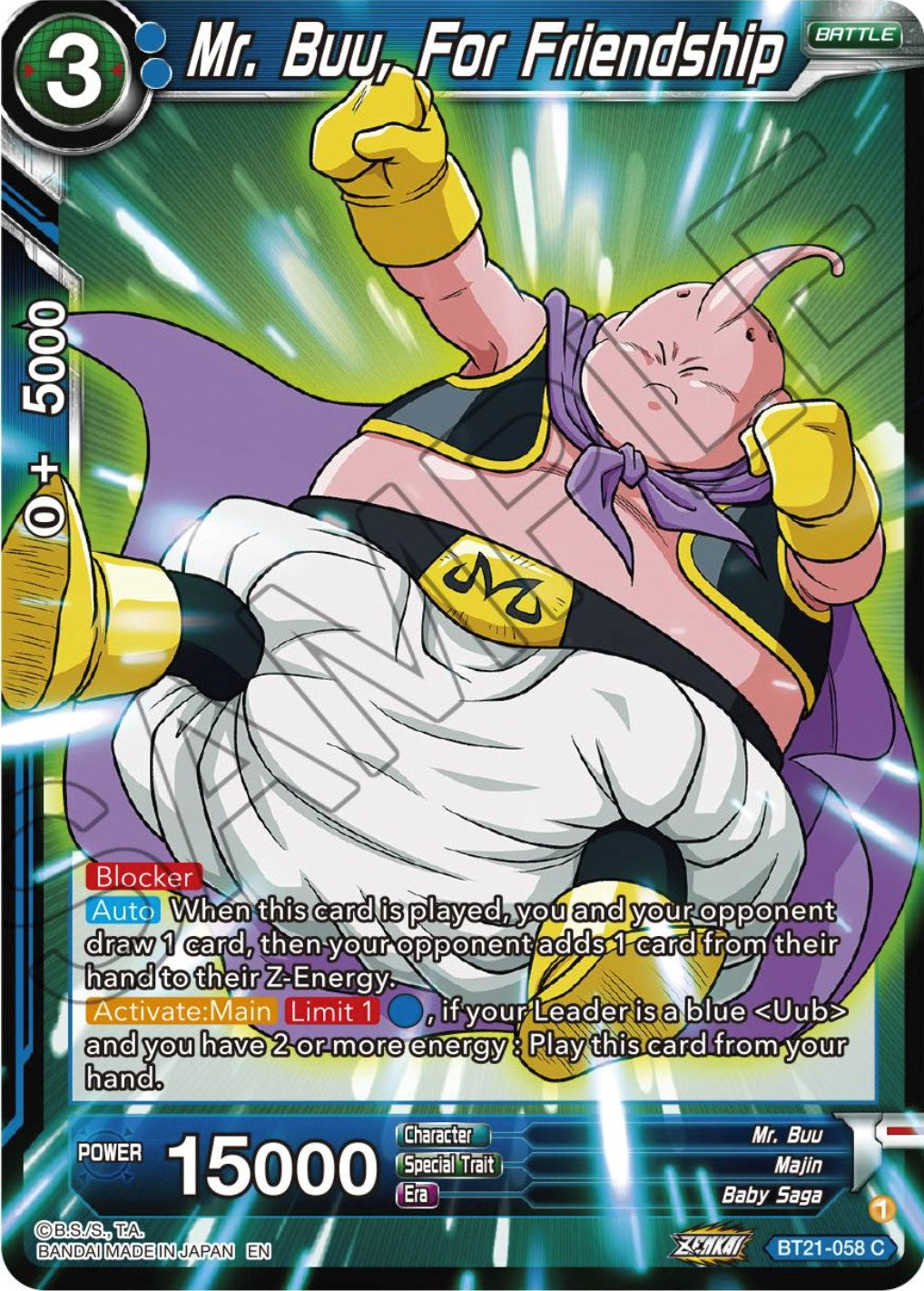 Mr. Buu, For Friendship (BT21-058) [Wild Resurgence] | Fandemonia Ltd