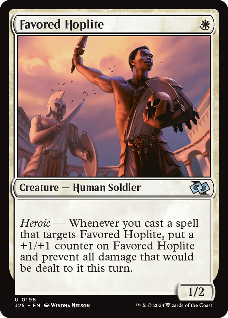 Favored Hoplite [Foundations Jumpstart] | Fandemonia Ltd