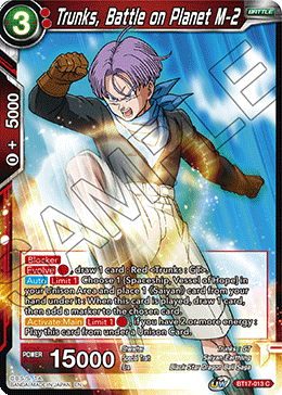 Trunks, Battle on Planet M-2 (BT17-013) [Ultimate Squad] | Fandemonia Ltd