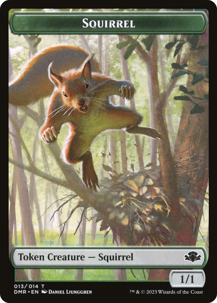 Squirrel Token [Dominaria Remastered Tokens] | Fandemonia Ltd