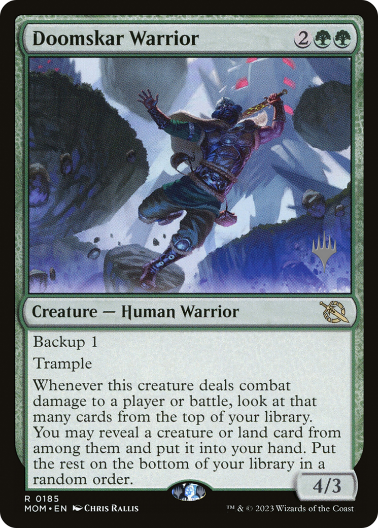 Doomskar Warrior (Promo Pack) [March of the Machine Promos] | Fandemonia Ltd