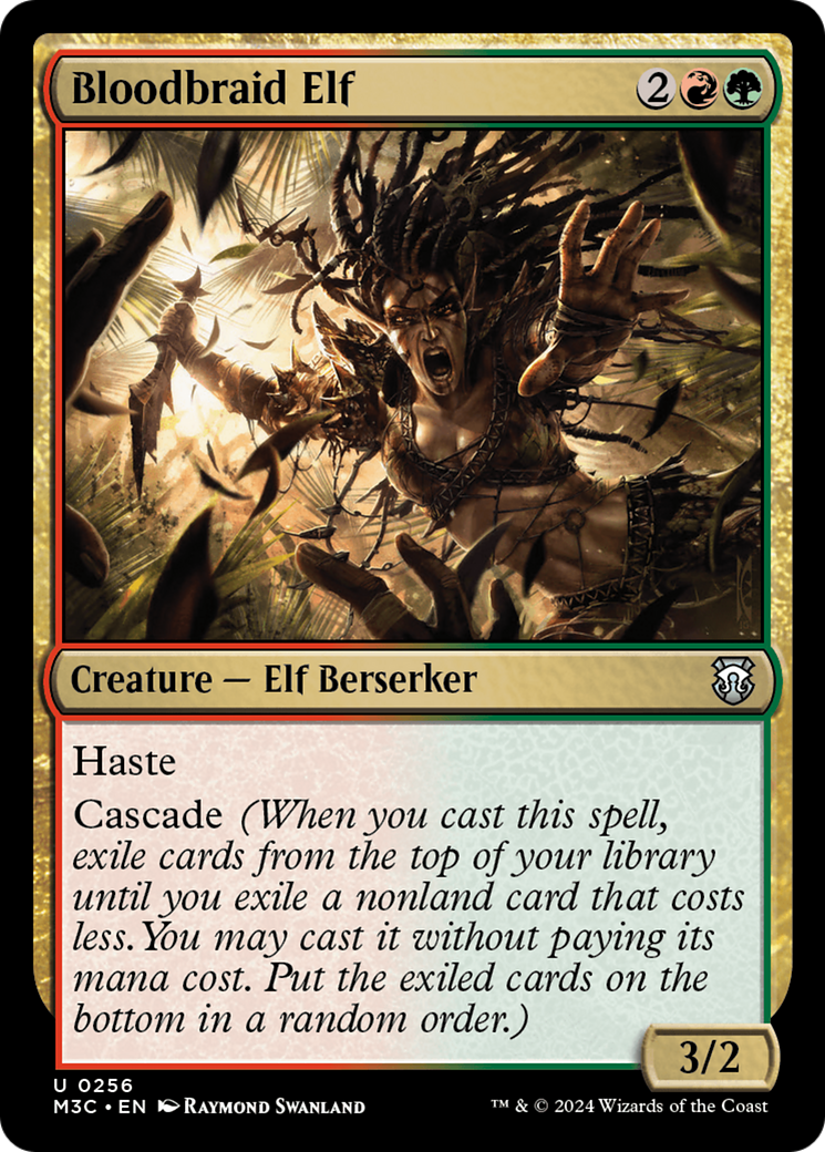 Bloodbraid Elf (Ripple Foil) [Modern Horizons 3 Commander] | Fandemonia Ltd