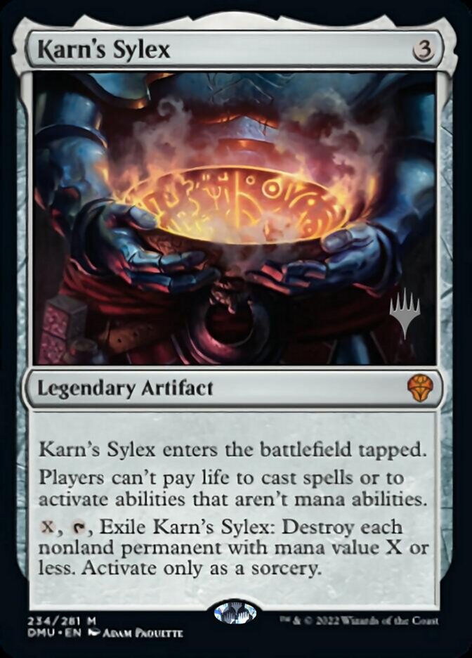 Karn's Sylex (Promo Pack) [Dominaria United Promos] | Fandemonia Ltd