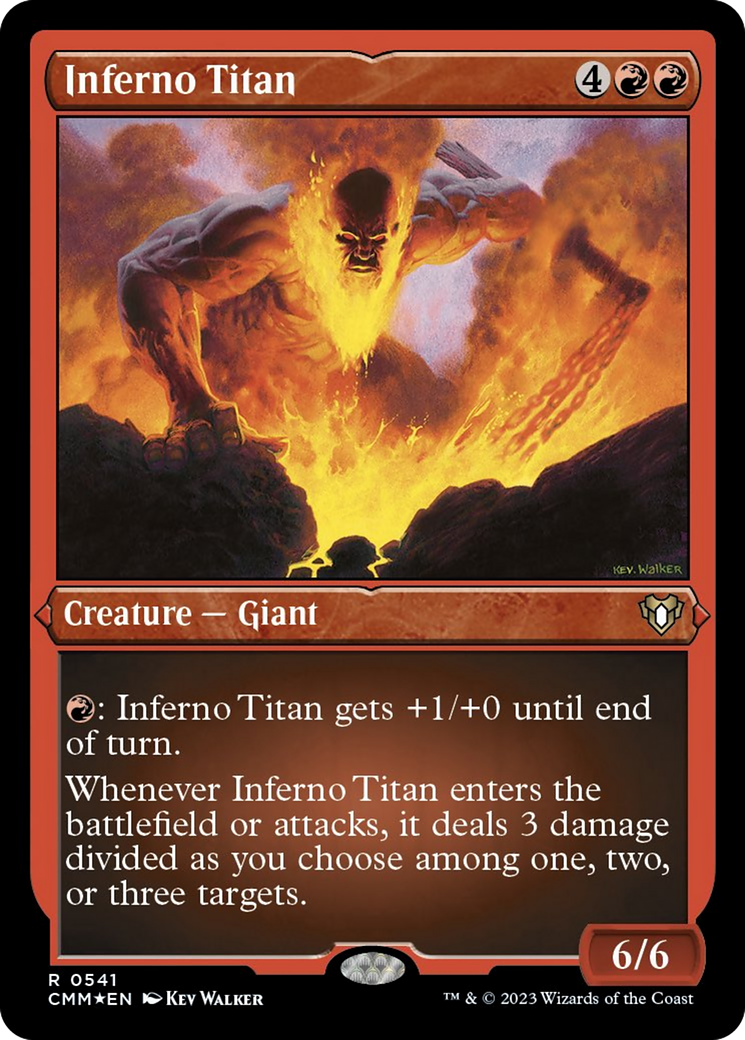 Inferno Titan (Foil Etched) [Commander Masters] | Fandemonia Ltd