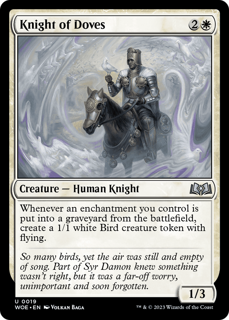 Knight of Doves [Wilds of Eldraine] | Fandemonia Ltd