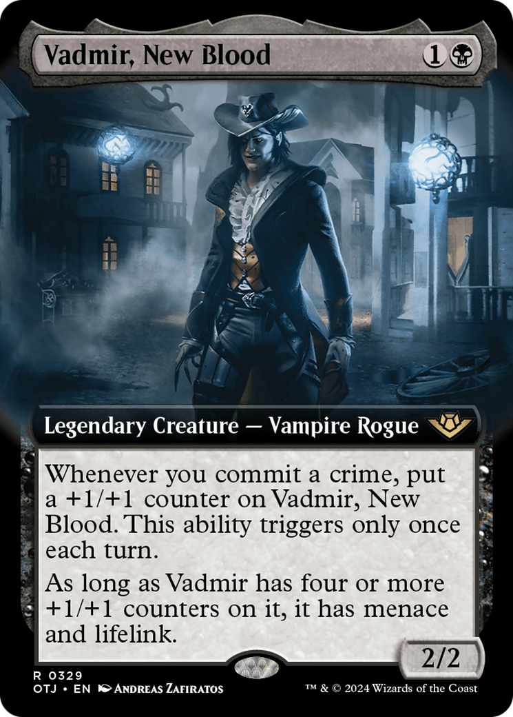 Vadmir, New Blood (Extended Art) [Outlaws of Thunder Junction] | Fandemonia Ltd