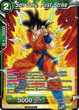 Son Goku, First Strike (Tournament Pack Vol. 8) (P-386) [Tournament Promotion Cards] | Fandemonia Ltd