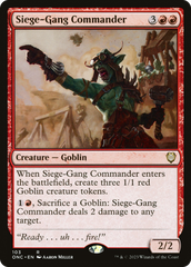 Siege-Gang Commander [Phyrexia: All Will Be One Commander] | Fandemonia Ltd