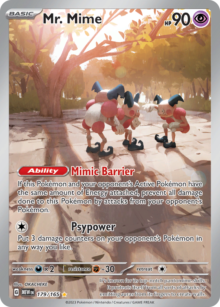 Mr. Mime (179/165) [Scarlet & Violet 151] | Fandemonia Ltd