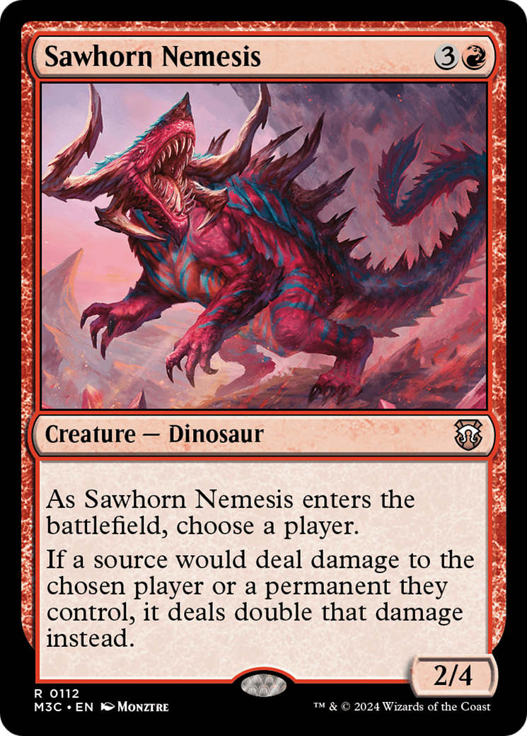 Sawhorn Nemesis [Modern Horizons 3 Commander] | Fandemonia Ltd