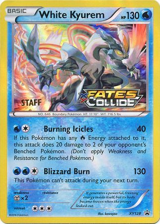 White Kyurem (XY128) (Staff) [XY: Black Star Promos] | Fandemonia Ltd