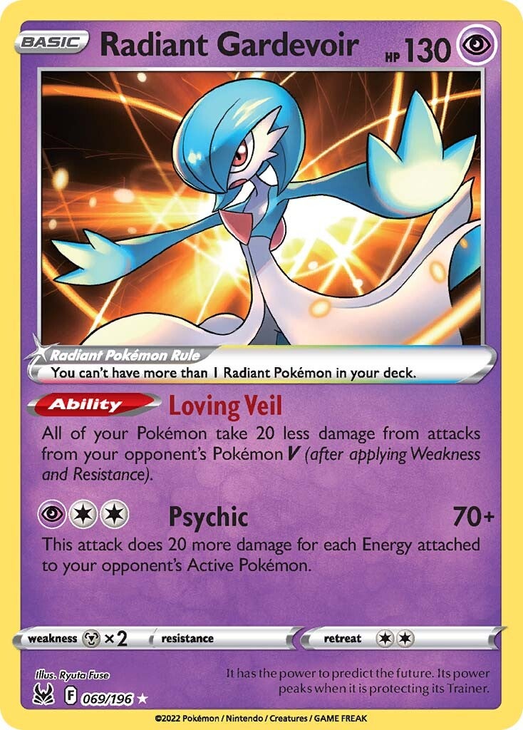 Radiant Gardevoir (069/196) [Sword & Shield: Lost Origin] | Fandemonia Ltd