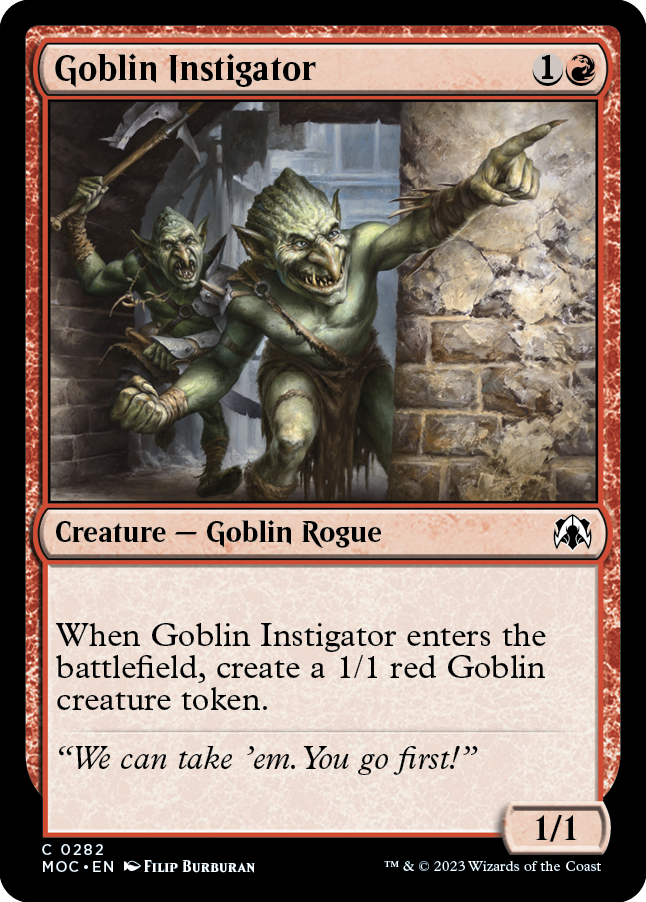 Goblin Instigator [March of the Machine Commander] | Fandemonia Ltd