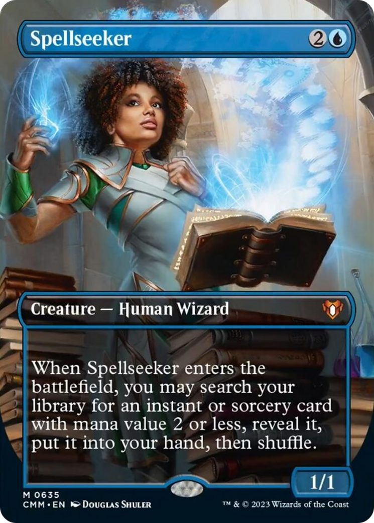 Spellseeker (Borderless Alternate Art) [Commander Masters] | Fandemonia Ltd