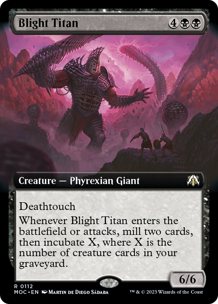 Blight Titan (Extended Art) [March of the Machine Commander] | Fandemonia Ltd