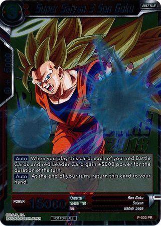 Super Saiyan 3 Son Goku (Metallic Foil) (Event Pack 2018) (P-003) [Promotion Cards] | Fandemonia Ltd