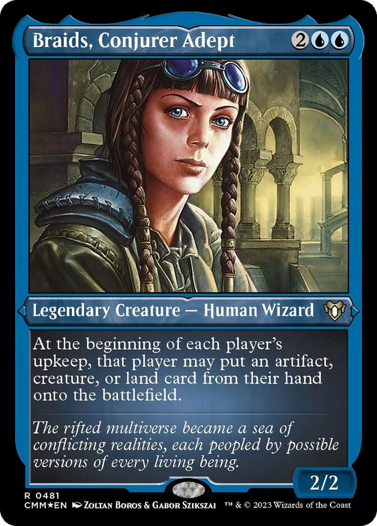 Braids, Conjurer Adept (Foil Etched) [Commander Masters] | Fandemonia Ltd