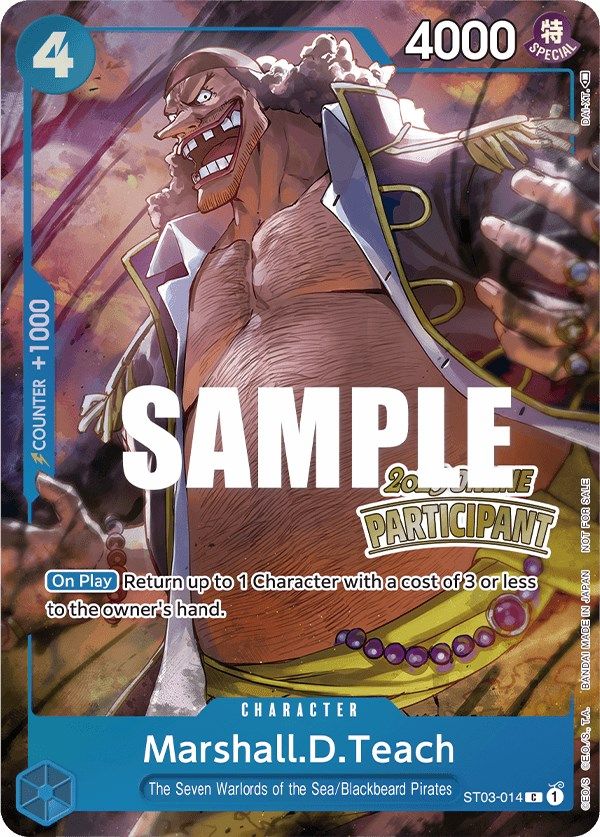 Marshall.D.Teach (Online Regional 2023) [Participant] [One Piece Promotion Cards] | Fandemonia Ltd