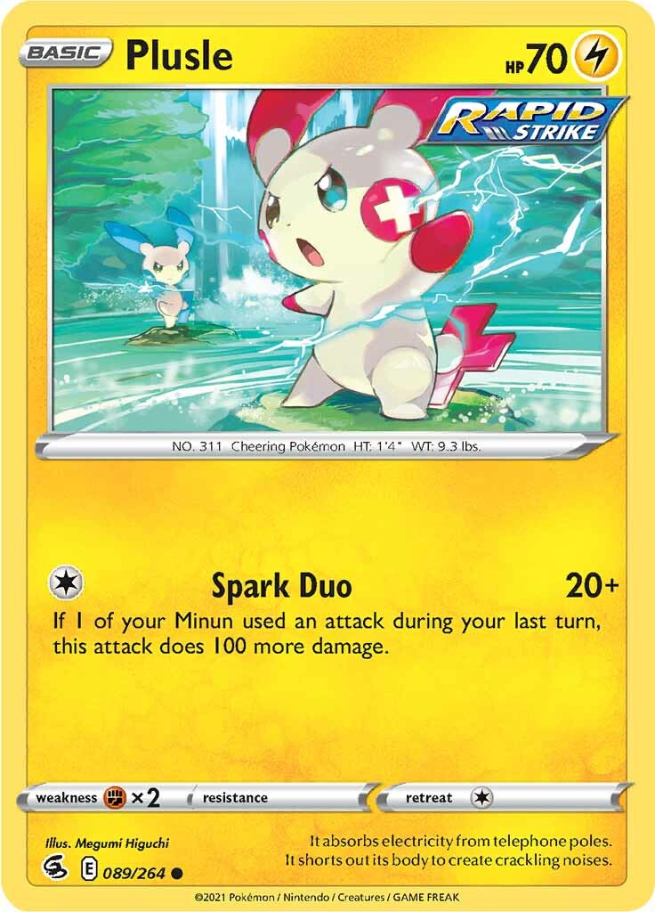 Plusle (089/264) [Sword & Shield: Fusion Strike] | Fandemonia Ltd