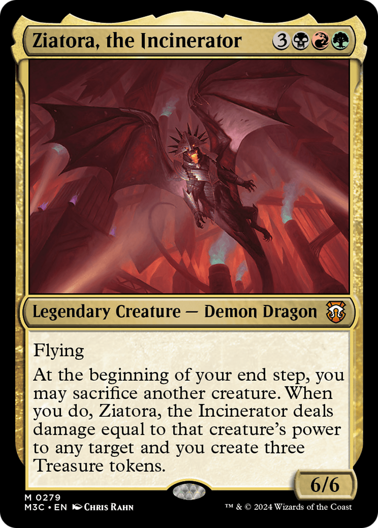 Ziatora, the Incinerator (Ripple Foil) [Modern Horizons 3 Commander] | Fandemonia Ltd